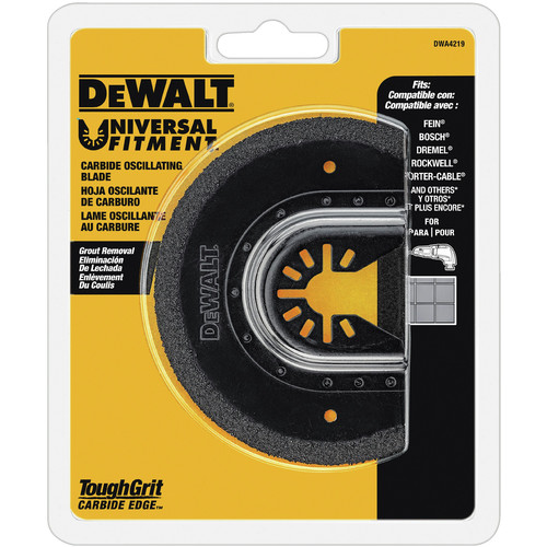 Oscillating Tool Blades | Dewalt DWA4219 Oscillating Tool Carbide Grout Removal Blade image number 0