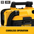 Wet / Dry Vacuums | Dewalt DCV580H 20V MAX Brushed Lithium-Ion Cordless Wet/Dry Vacuum (Tool Only) image number 8