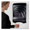  | San Jamar T1790TBK 11.75 in. x 6.25 in. x 18 in. Ultrafold Multifold/C-Fold Oceans Towel Dispenser - Transparent Black Pearl image number 4
