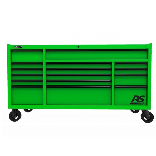 Cabinets | Homak LG04072160 RS PRO 72 in. 16 Drawer Roller Cabinet - Lime Green image number 0