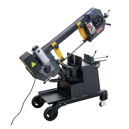 Stationary Band Saws | Dake D-983113 Model SE-810 110V 1-Phase 10 in. Rounds 8 in. x10 in. Flats Horizontal Dual Mitering Bandsaw image number 0