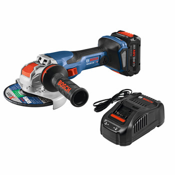ANGLE GRINDERS | Bosch 18V PROFACTOR X-LOCK Brushless Lithium-Ion 5 - 6 in. Cordless Angle Grinder Kit with Slide Switch (8 Ah) - GWX18V-13CB14