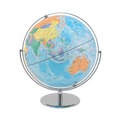 July Member-Exclusive Offer Save 10% off on One Item | Advantus 30502 12 in. Full-Meridian Globe with Blue Oceans and Silver-Toned Metal Desktop Base image number 2