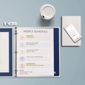 July Member-Exclusive Offer Save 10% off on One Item | Avery 15766 3 Rings 0.5 in. Capacity Flexi-View 11 in. x 8.5 in. Binder with Round Rings - Navy Blue image number 8