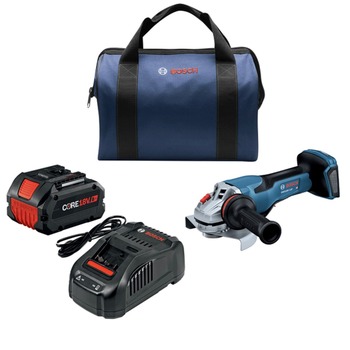 ANGLE GRINDERS | Bosch GWS18V-13PB14 18V PROFACTOR Brushless Lithium-Ion 5 - 6 in. Cordless Angle Grinder Kit with Paddle Switch (8 Ah)