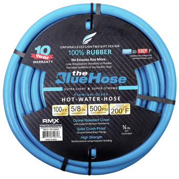 BluBird BluBird AG-Lite 5/8 in. x 100 ft. Water Rubber Garden Hose - BSAL58100