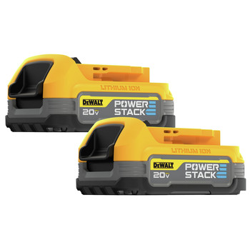 BATTERIES AND CHARGERS | Dewalt 20V MAX POWERSTACK Compact Lithium-Ion Battery (2-Pack) - DCBP034-2