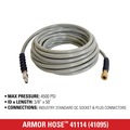 Air Hoses and Reels | Simpson 41114 3/8 in. x 50 ft. x 4500 PSI Hot and Cold Water Replacement/Extension Hose image number 1