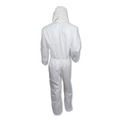Safety Equipment | Ansell 49114 A20 Elastic-Back Cuff and Ankle Hooded Coveralls with Zip - Extra Large, White (24/Carton) image number 2