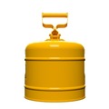 Gas Cans | Justrite 7120200 Type 1 2 Gallon Steel Safety Can for Diesel - Yellow image number 4