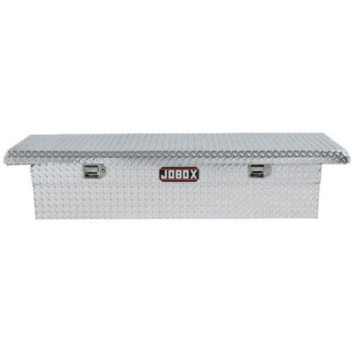 Crossover Truck Boxes | JOBOX PAC1357000 Aluminum Single Lid Low-Profile Full-size Crossover Truck Box - Bright image number 0