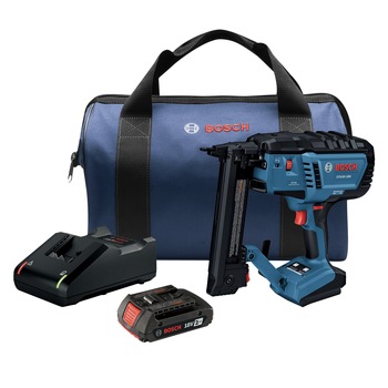 NAILERS AND STAPLERS | Bosch 18V Brushless Lithium-Ion 18-Gauge Cordless Narrow Crown Stapler Kit (2 Ah) - GTH18V-18MB12