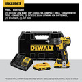 Drill Drivers | Dewalt DCD792D2 20V MAX XR Lithium-Ion Compact 1/2 in. Cordless Compact Drill Driver Kit with Tool Connect (2 Ah) image number 1