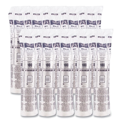 Percentage Off | Dart 626TS PETE Flat Straw-Slot Lids for 16 - 24 oz. Cold Cups (1000/Carton) image number 0