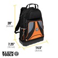 Cases and Bags | Klein Tools 55421BP-14 Tradesman Pro Tool Backpack with 39 Pockets, Molded Base and Small Zipper Pouch image number 7