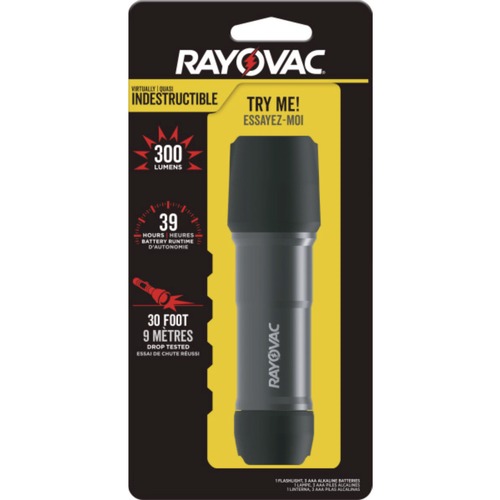 Handheld Flashlights | Rayovac ROVDIY3AAA1 3 AAA Batteries Virtually Indestructible LED Flashlight - Black image number 0