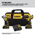 Dewalt DCK277C2 20V MAX 1.5 Ah Cordless Lithium-Ion Compact Brushless Drill and Impact Driver Combo Kit image number 1