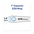 July Member-Exclusive Offer Save 10% off on One Item | Avery 79770 3 One Touch EZD Rings 1 in. Capacity 11 in. x 8.5 in. Heavy-Duty View Binder with DuraHinge - Chartreuse image number 2