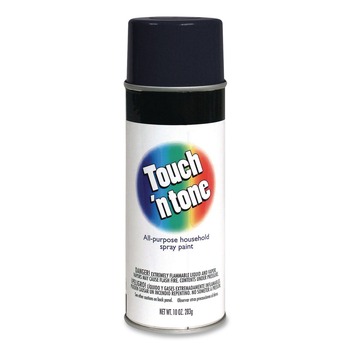 AUTO CARE AND DETAILING | Rust-Oleum Touch'n Tone 10 oz. Aerosol Can Spray Paint - Flat Black (6/Carton) - 55275830