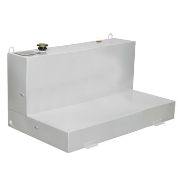 LIQUID TRANSFER EQUIPMENT | JOBOX 103 Gallon L-Shaped Steel Liquid Transfer Tank - White - 480000