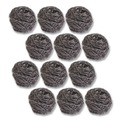 Buy 1 item, Get a Boardwalk Easy Grip Tape Measure for $5 | Boardwalk 84BWK SS 2-1/2 in. x 2-3/4 in. Stainless Steel Scrubber - Steel Gray (12/Carton) image number 0