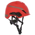 Hard Hats | MSA 10194792 V-Gard H1 Fas-Trac III Pivot Novent ANSI EN397 Safety Helmet - Red image number 4
