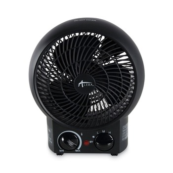 SPACE HEATERS | Alera 1500 Watts 8.25 in. x 4.37 in. x 9.5 in. Heater Fan - Black - ALEHEFF10B