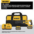 Reciprocating Saws | Dewalt DCS389X2 FLEXVOLT 60V MAX Brushless Lithium-Ion 1-1/8 in. Cordless Reciprocating Saw Kit with (2) 9 Ah Batteries image number 1