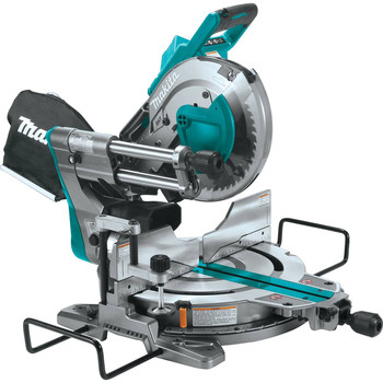 Makita 40V max XGT Brushless Lithium-Ion 10 in. Cordless AWS Capable Dual-Bevel Sliding Compound Miter Saw (Tool Only) - GSL03Z