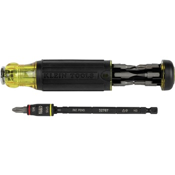 SCREWDRIVERS | Klein Tools 14-in-1 HVAC Adjustable-Length Impact Screwdriver with Flip Socket - 32304