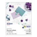 July Member-Exclusive Offer Save 10% off on One Item | Avery 04221 0.75 in. Diameter Printable Self-Adhesive Permanent ID Labels with Sure Feed - White (800/Pack) image number 0