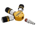 Air Chisels | Dewalt DXCM041-0119 3-Way Manifold with Plug and 3-Piece Coupler image number 2