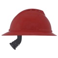  | MSA 10167915 V-Gard 500 Fas-Trac III 4-Point Vented Hat - Red image number 4