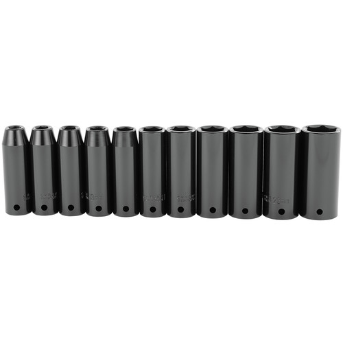  | Stanley 97-126 11-Piece 1/2 in. Drive Deep Impact Socket Set image number 0