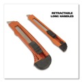 Knives | Great Neck 2SBK 9 mm/18 mm Knife Snap-Off Utility Knife Set - Orange/Black image number 4