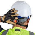 New Year New Savings! Save $25 off $150 | Klein Tools 60150 Vented-Class C Safety Helmet with Rechargeable Headlamp - White image number 8