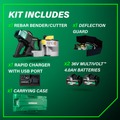  | Metabo HPT VB3616DAM 36V MultiVolt Portable Cordless Rebar Bender/Cutter Kit (4 Ah) image number 1