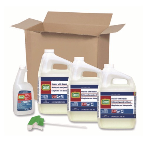  | Comet 02291 1 Gallon Bottle Cleaner with Bleach (3-Piece/Carton) image number 0
