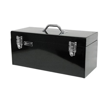 Homak 20 in. Black High Tool Box with Black Metal Tray - BK00120920