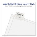 July Member-Exclusive Offer Save 10% off on One Item | Avery 01400 11 in. x 8.5 in. 26-Tab A to Z Avery Style Preprinted Legal Exhibit Side Tab Index Dividers - White (1-Set) image number 2