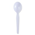  | Boardwalk BWKSOUPHWPSWH Heavyweight Polystyrene Soup Spoons - White (1000/Carton) image number 1