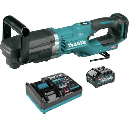 Clearance Center | Makita GAD02M1 40V max XGT Brushless Lithium-Ion 7/16 in. Cordless Hex Right Angle Drill Kit (4 Ah) image number 0