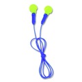 Ear Plugs | 3M 318-1001 E-A-R Push-Ins 28 dB NRR Corded Reusable Earplugs - Blue/Yellow (100/Box) image number 1