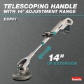 Polishers | Makita GSP01M1 40V max XGT Lithium-Ion Brushless Telescoping 8 in. Cordless Polisher/Scrubber Kit (4 Ah) image number 7
