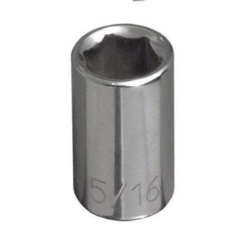 Klein Tools 65606 3/8 in. Standard 6-Point Socket 1/4 in. Drive