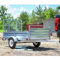 Utility Trailer | Detail K2 MMT5X7G-DUG 5 ft. x 7 ft. Multi Purpose Utility Trailer Kits with Drive Up Gate (Galvanized) image number 2