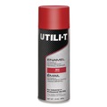 Paint | Rust-Oleum 387391 UTILI-T 10 oz. Aerosol Can Spray Paint - Red (6/Carton) image number 0
