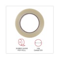  | Universal UNV30024 3 in. Core 24 mm. x 54.8 m. #120 Utility Grade Filament Tape - Clear (1-Roll) image number 4