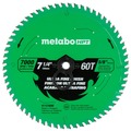 Circular Saw Blades | Metabo HPT 115760M 7-1/4 in. 60-Tooth Industrial PTFE Circular Saw Ultra Fine Finish Blade image number 1