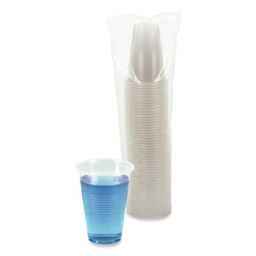 Customer Appreciation Sale - Save up to $60 off | Boardwalk BWKTRANSCUP16PK 16 oz. Polypropylene Plastic Cold Cups - Translucent (50 /Pack) image number 0